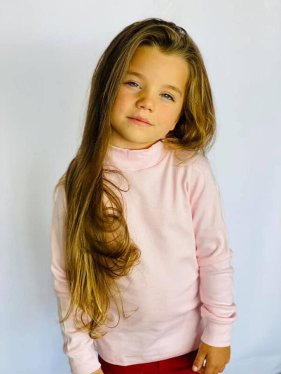 Picture of Bimbi 100% HIGH QUALITY Cotton Thermal Turtleneck  PINK/BABY